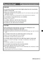 Preview for 3 page of Panasonic ET-EMS650 Operating Instructions Manual