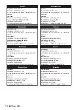 Preview for 18 page of Panasonic ET-EMS650 Operating Instructions Manual