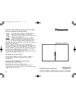 Preview for 47 page of Panasonic EW1012 Operating Instructions Manual