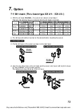 Preview for 19 page of Panasonic EX-20 Series User Manual