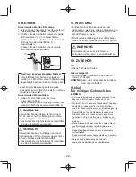 Preview for 20 page of Panasonic EY37C2 Operating Instructions Manual