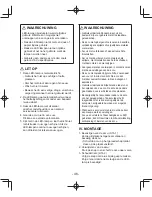 Preview for 46 page of Panasonic EY37C2 Operating Instructions Manual