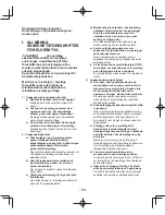 Preview for 69 page of Panasonic EY37C2 Operating Instructions Manual