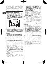 Preview for 74 page of Panasonic EY45A2LJ2G Operating Instructions Manual