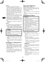 Preview for 116 page of Panasonic EY45A2LJ2G Operating Instructions Manual