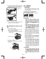 Preview for 125 page of Panasonic EY4640 Operating Instrctions