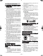 Preview for 65 page of Panasonic EY7202 - 12V IMPACT DRIVER Operating Instructions Manual