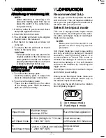 Preview for 7 page of Panasonic EY7206GQW Operating Instructions Manual