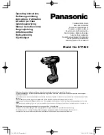 Panasonic EY7420 Operating Instructions Manual preview