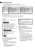 Preview for 12 page of Panasonic EY74A2X Operating Instructions Manual