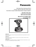 Panasonic EY7550LR2S Operating Instructions Manual preview