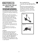 Preview for 21 page of Panasonic EY75A7 Operating Instructions Manual