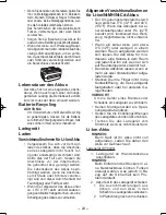 Preview for 24 page of Panasonic EY7880 - 28.8V ROTARY HAMMER Operating Instructions Manual