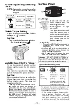 Preview for 12 page of Panasonic EY78A1LJ2G Operating Instructions Manual