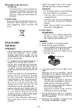 Preview for 70 page of Panasonic EY78A1LJ2G Operating Instructions Manual