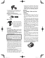 Preview for 18 page of Panasonic EYFEA1N Operating Instructions Manual