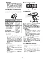 Preview for 60 page of Panasonic EYFLA1A - DRILL - MULTI LANGUAGE Operating Instructions Manual