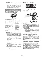 Preview for 73 page of Panasonic EYFLA1A - DRILL - MULTI LANGUAGE Operating Instructions Manual