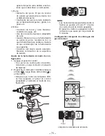 Preview for 75 page of Panasonic EYFLA1A - DRILL - MULTI LANGUAGE Operating Instructions Manual