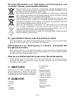 Preview for 31 page of Panasonic EYFLA4A Operating Instructions Manual