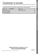 Preview for 16 page of Panasonic F-P04DXZ Operating Instruction