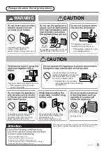 Preview for 5 page of Panasonic F-P04DXZ Operating	 Instruction