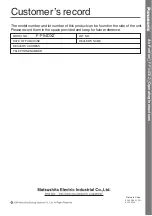 Preview for 16 page of Panasonic F-P04DXZ Operating	 Instruction