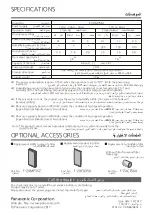 Preview for 28 page of Panasonic F-VXM35M Operating Instructions Manual