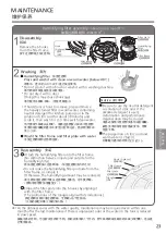 Preview for 23 page of Panasonic F-VXV70A Operating Instructions Manual