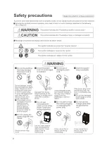 Preview for 2 page of Panasonic F-YAV28H Operating Instructions Manual