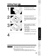 Preview for 61 page of Panasonic FP-D350 Operating Manual