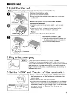 Preview for 5 page of Panasonic FP10HU1 Operating Instructions Manual