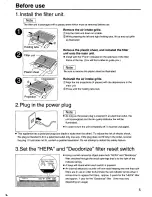 Preview for 5 page of Panasonic FP15JU2 Manual