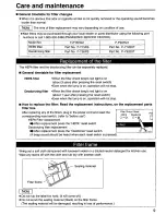 Preview for 9 page of Panasonic FP15JU2 Manual