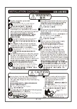 Preview for 3 page of Panasonic FV-10CG2H Installation And Operating Instruction