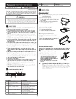 Preview for 1 page of Panasonic FX-100-Z Series Instruction Manual