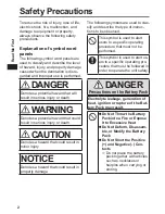 Preview for 2 page of Panasonic FZ-R1 series Operating Instructions Manual