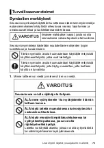 Preview for 73 page of Panasonic FZ-X1AFAB Supplementary Instructions Manual