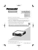 Panasonic GA-MLi8TPoE+ Series Installation Manual preview