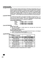 Preview for 4 page of Panasonic GAOO CT-32XF56 Operating Instructions Manual