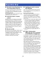 Preview for 2 page of Panasonic HC-MDH2 Operating Instructions Manual