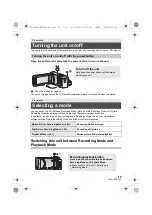 Preview for 15 page of Panasonic HC-V180K Basic Owner'S Manual