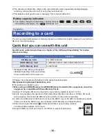 Preview for 16 page of Panasonic HC-V210K Owner'S Manual