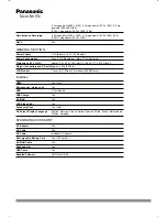 Preview for 3 page of Panasonic HC-V700 Specifications