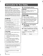 Preview for 2 page of Panasonic HC-W570 Basic Operating Instructions Manual