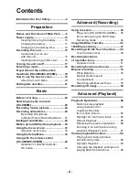 Preview for 4 page of Panasonic HC-X900 Operating Instructions Manual