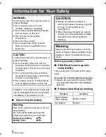 Preview for 2 page of Panasonic HC-X900K Basic Operating Instructions Manual