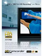 Preview for 2 page of Panasonic HDC-SD5 Brochure & Specs