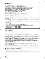 Preview for 4 page of Panasonic HDC-TM700K Operating Instructions Manual