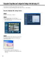 Preview for 14 page of Panasonic i-pro WJ-NT304 Network Operating Instructions